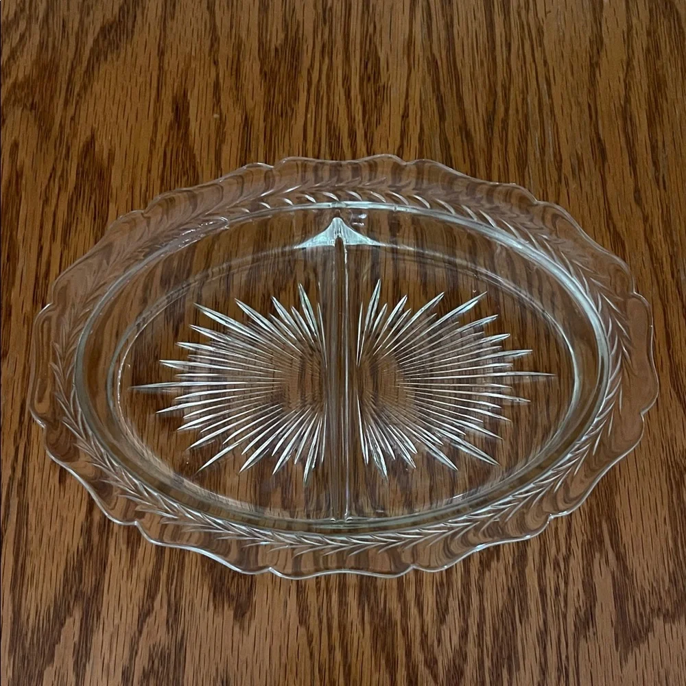 Vintage Starburst Relish Serving Dish